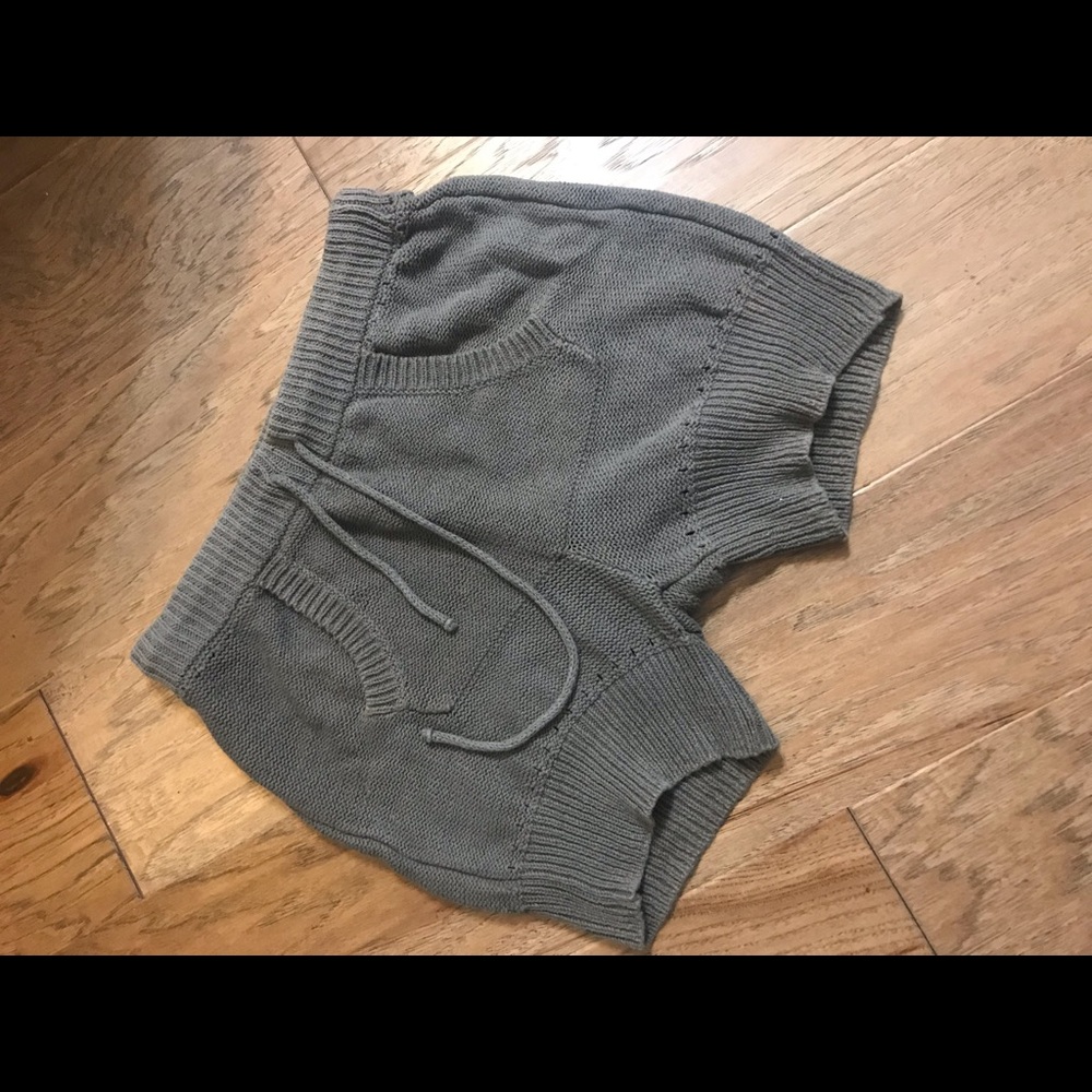 Alexander wang stretch cotton green shorts